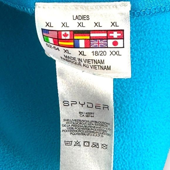 Spyder Blue and Pink Ski Jacket - Picture 6 of 8